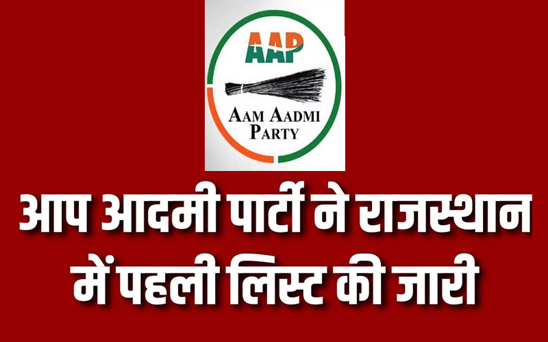 Rajasthan AAP Candidate List 2023: राजस्थान में आम आदमी पार्टी की लिस्ट जारी