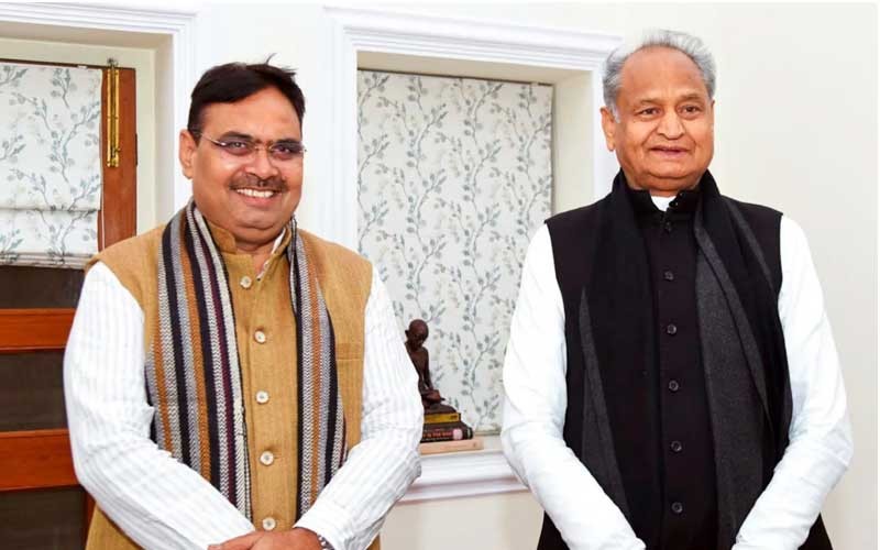 भजनलाल शर्मा ने दिया बड़ा बयान कांग्रेस की योजना नहीं की जाएगी बंद