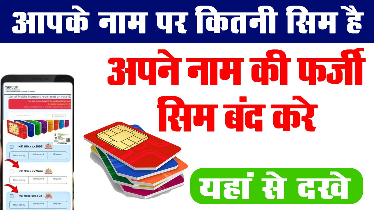 Aadhar Card Se Kitne SIM Hai Chalu: आधार कार्ड से कितने सिम कार्ड चालू, 2 मिनट में चेक करें