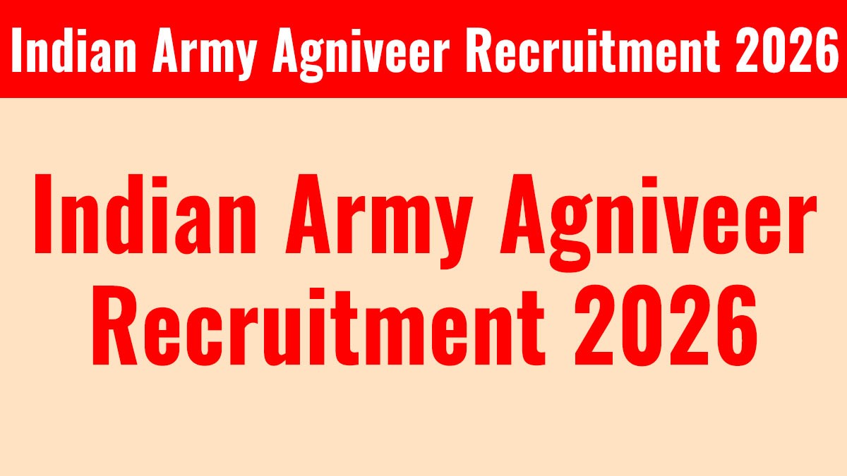 Indian Army Agniveer Recruitment 2026 Notification | Apply Online for 25000+ Posts