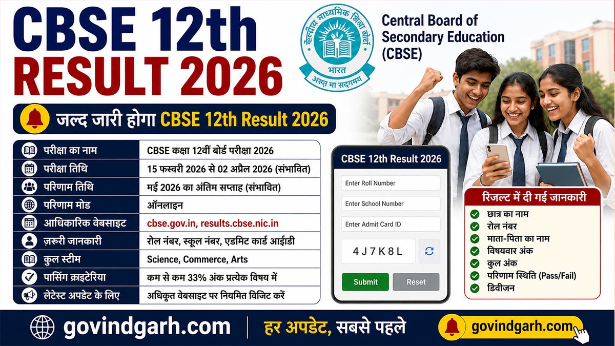 CBSE 12th Result 2026 जल्द जारी, यहां से चेक करें Class 12 रिजल्ट