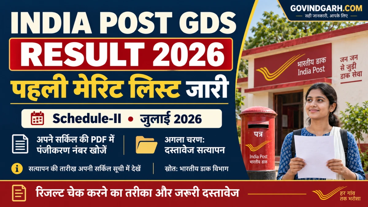 India Post GDS Result 2026: पहली मेरिट लिस्ट जारी