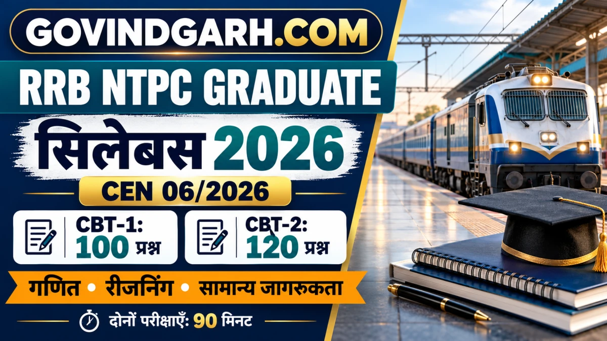 RRB NTPC Graduate Syllabus 2026: CBT 1, CBT 2 Pattern